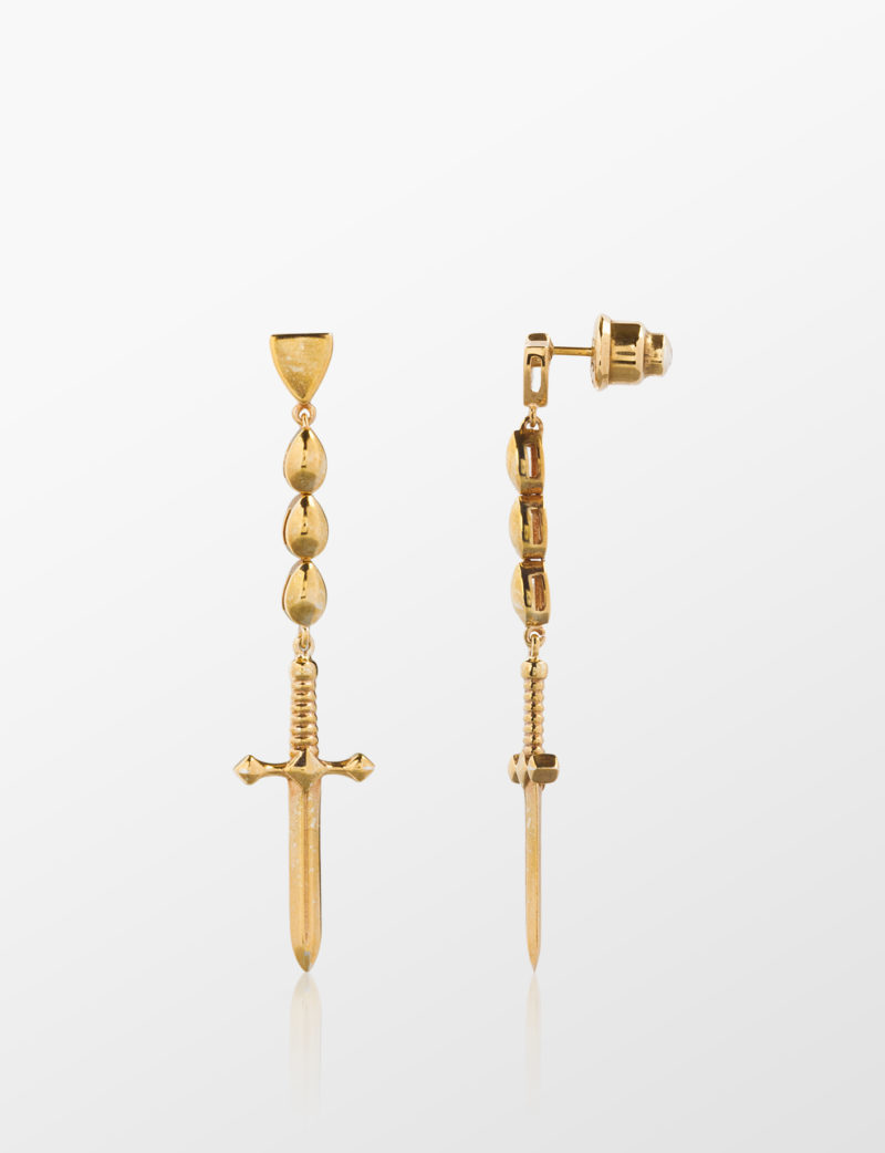 Kılıç Küpe Gold