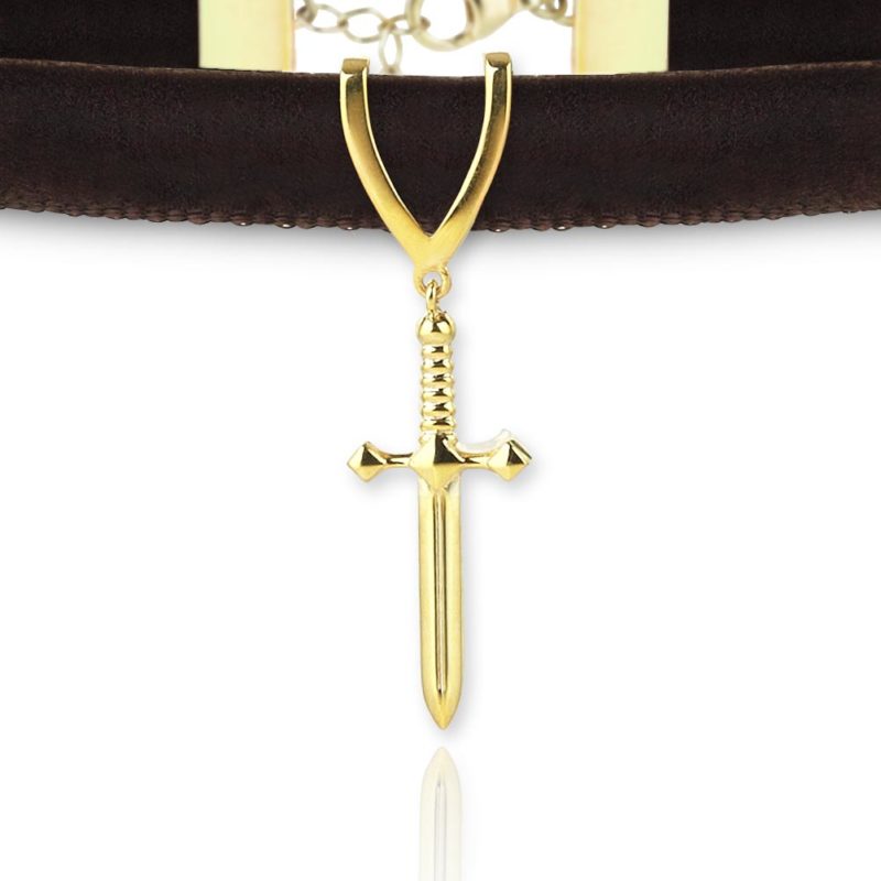 CHOKER kadın kadife deri müccevher takı