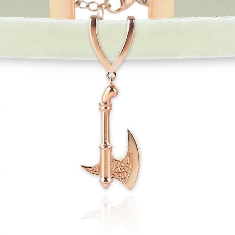 Balta Choker Krem Kadife / Rose Balta
