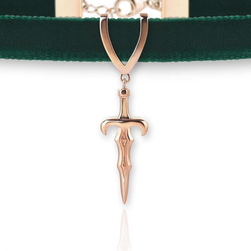 Kılıç Choker Yeşil Kılıç / Rose Kılıç