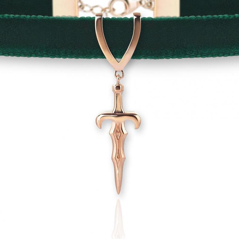 CHOKER kadın kadife deri müccevher takı