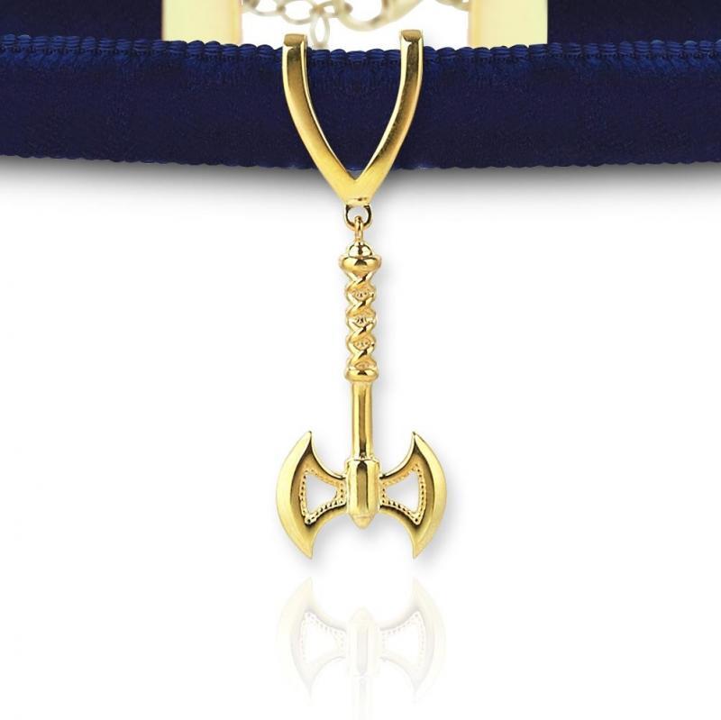 Balta Choker Lacivert Kadife / Gold Balta