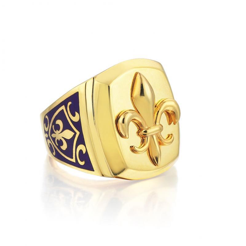 Mineli Zambak Yüzük Gold Renk