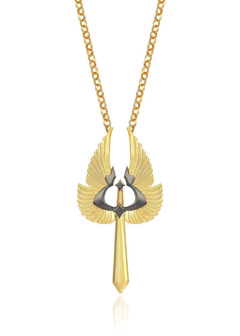 Kadın Mikail Kanatlı Kılıç Kolye Rose ve Gold