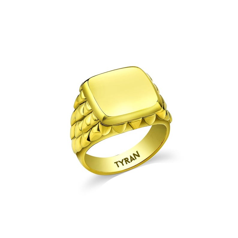 Kadın Mühür Yüzük Gold El Tasarımı