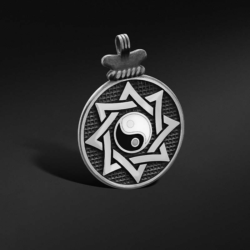 Yin Yang Madalyon Tasarım Kolye