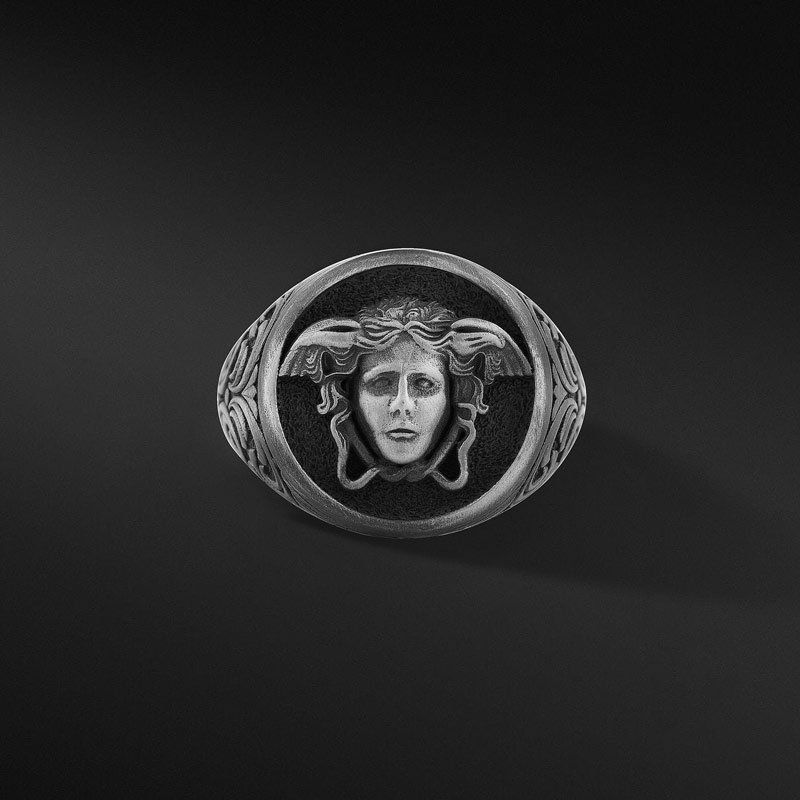 Medusa Erkek Gümüş Yüzük