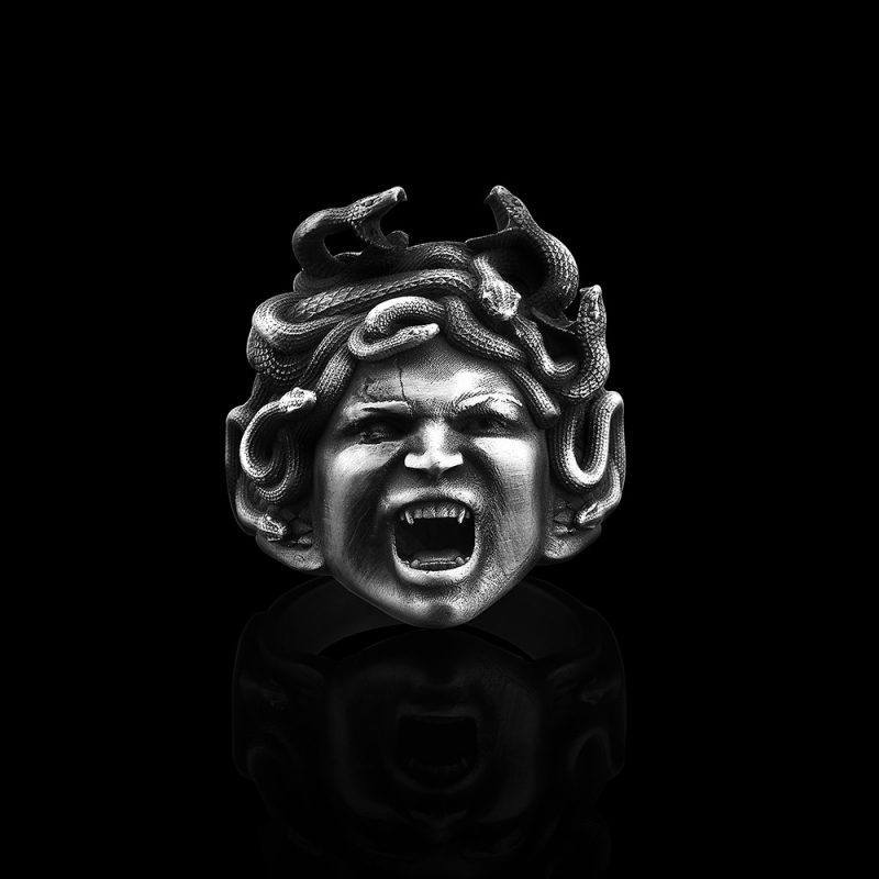 Gorgon Medusa Yüzük