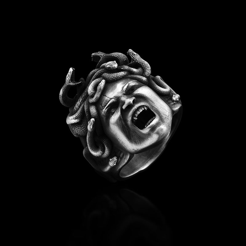 Gorgon Medusa Yüzük