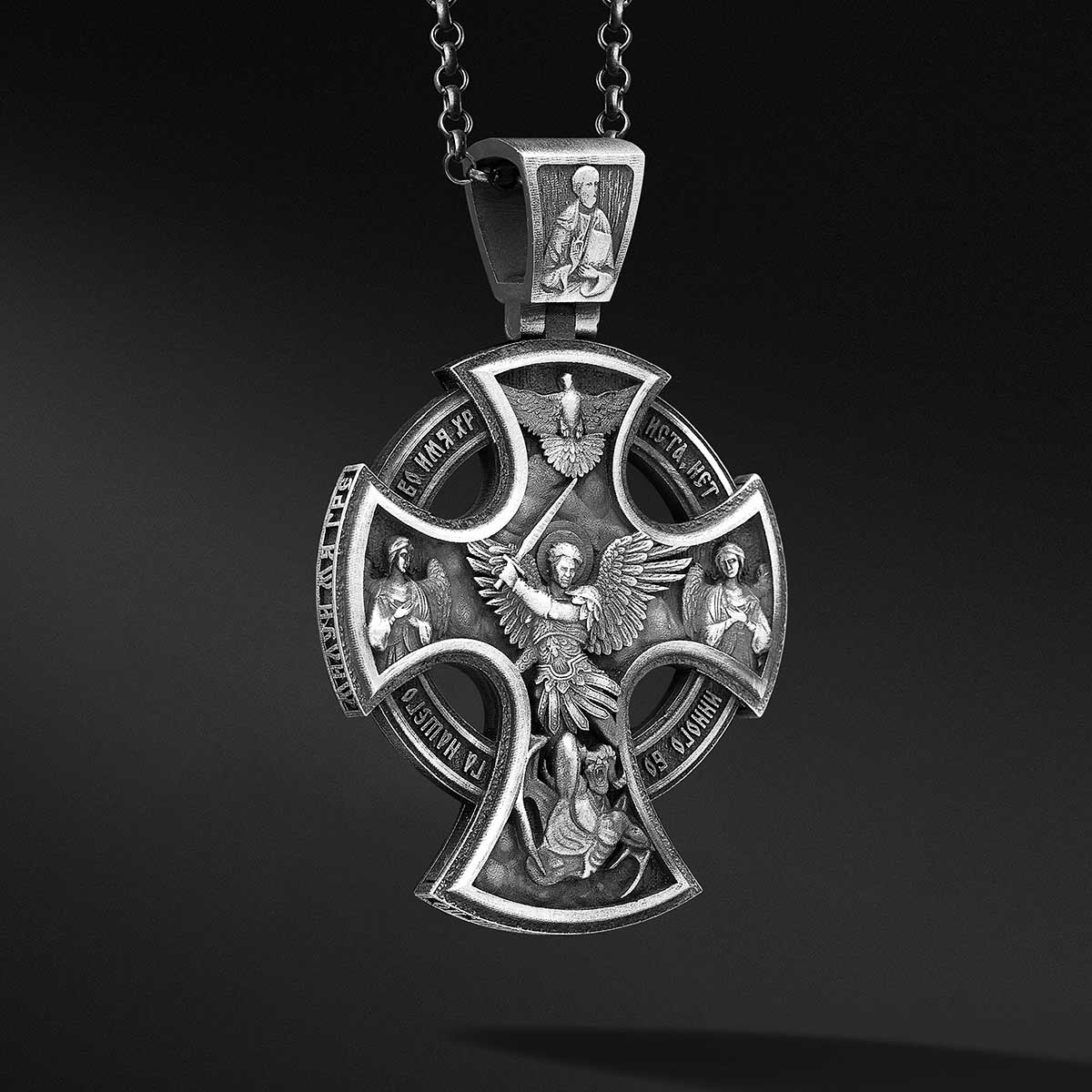 Baş Melek Cross Kolye