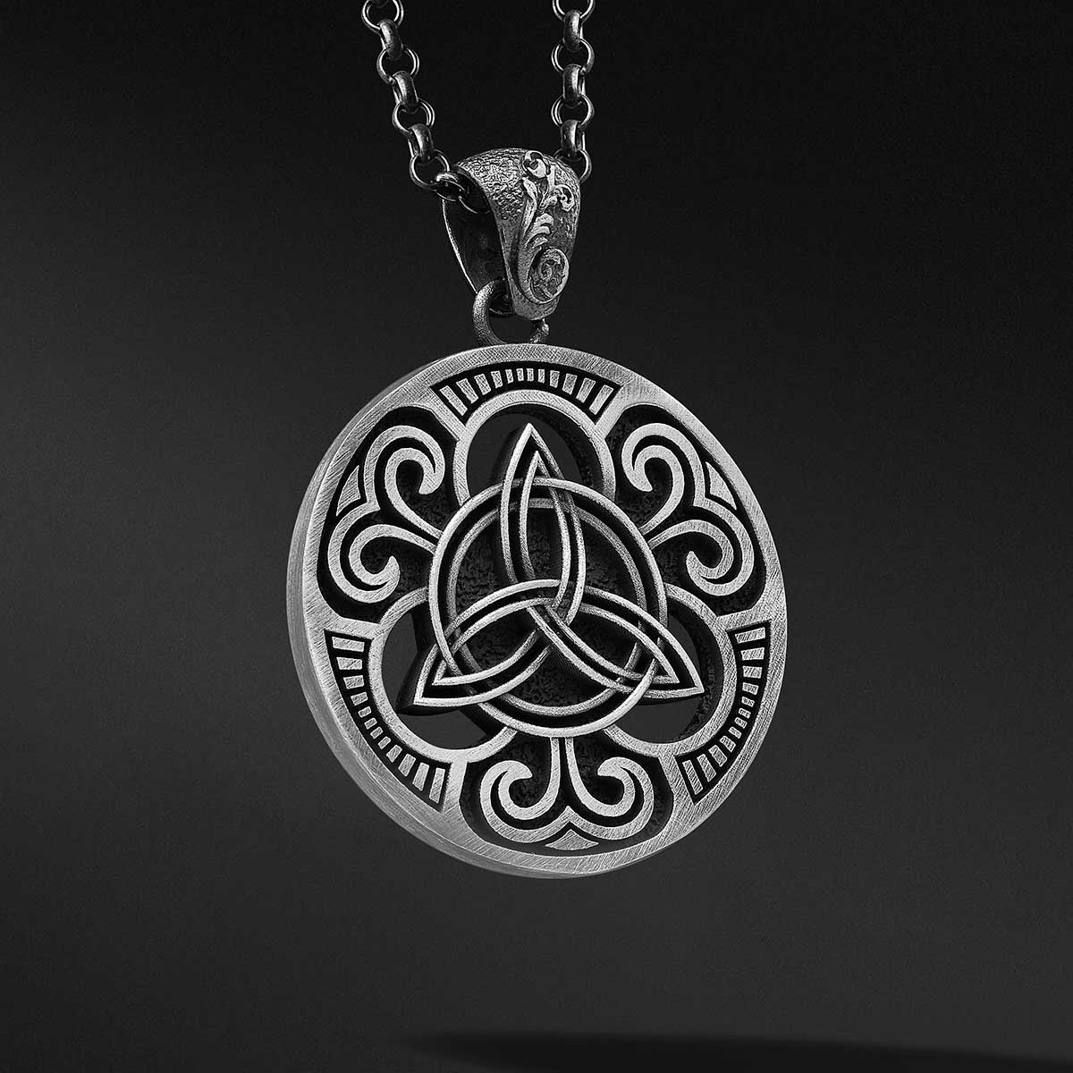 Kelt Düğümü Celtic Triquetra Kolye