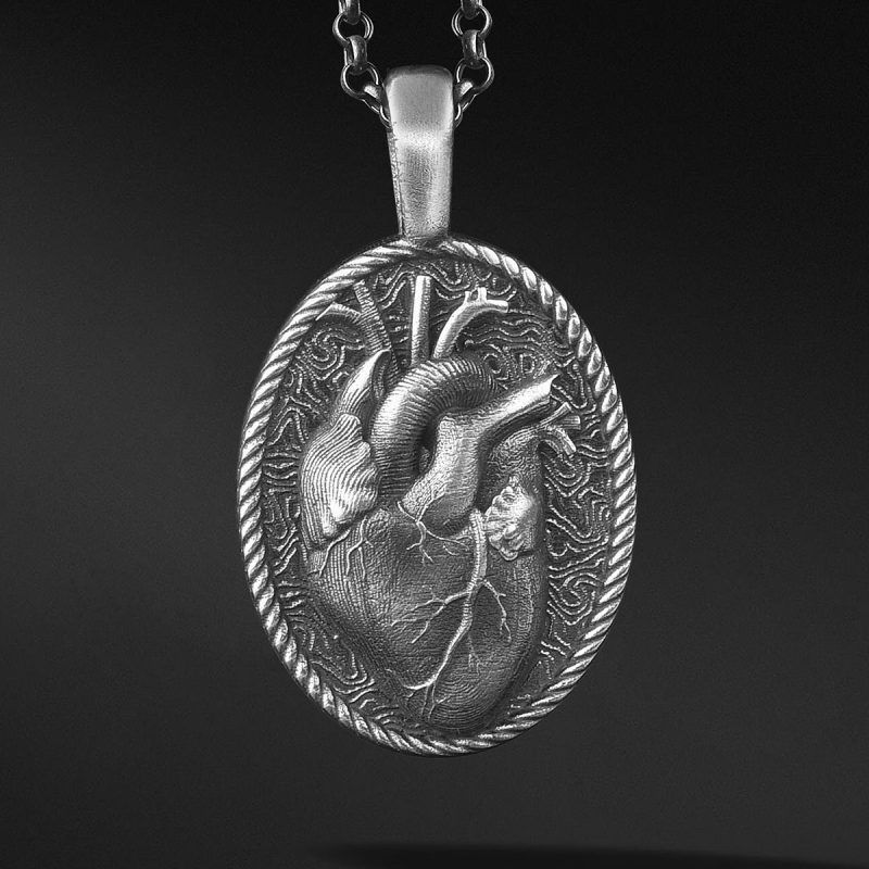 Anatomik Kalp Kolye