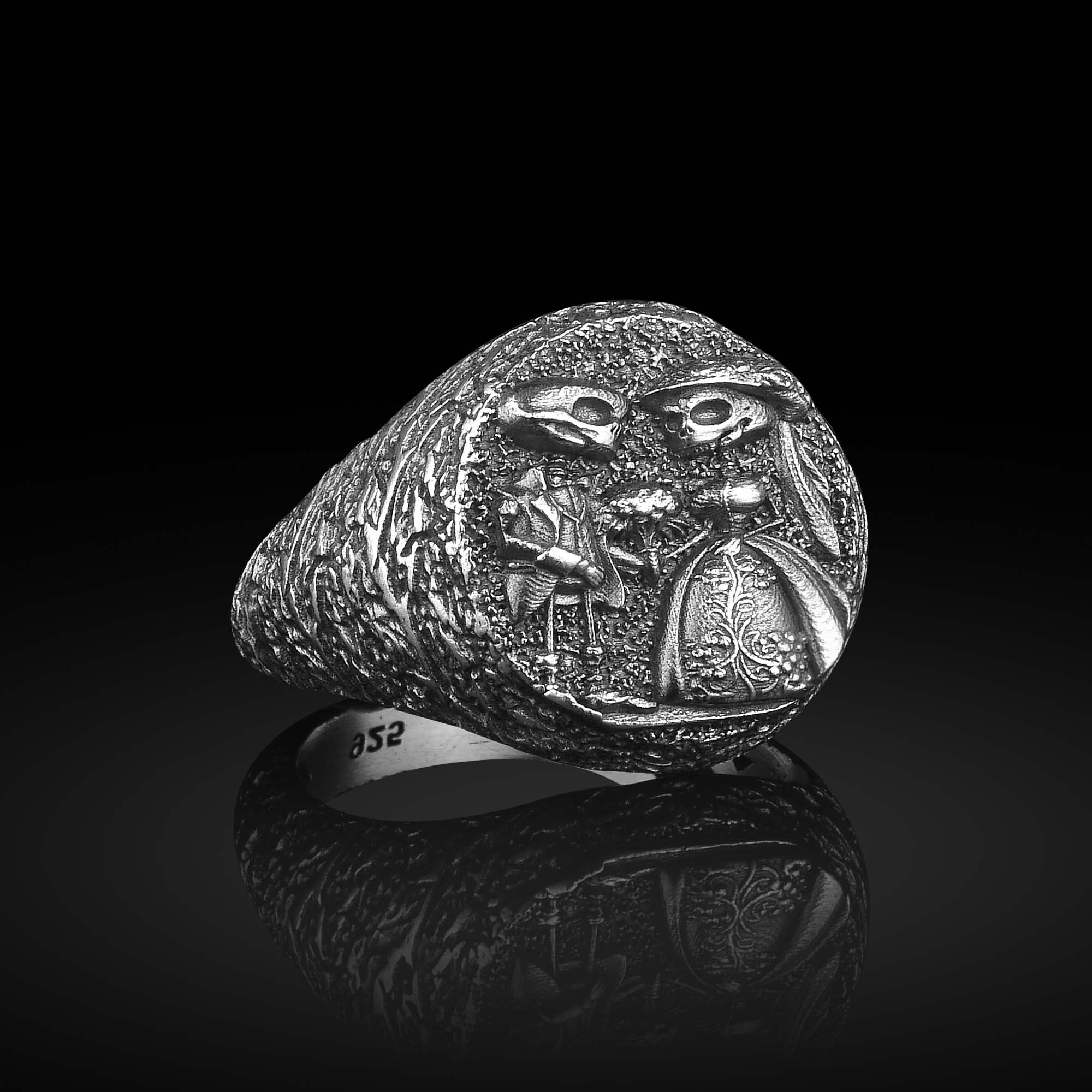 Gotik İskelet Romantik Yüzük
