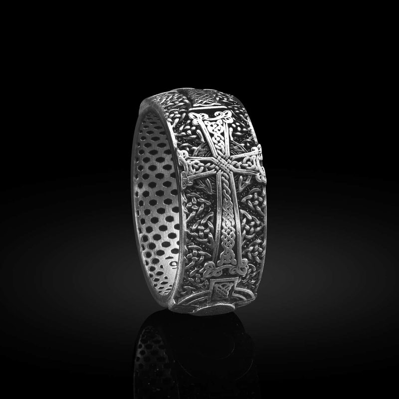 Celtic Cross Haç Gümüş Yüzük