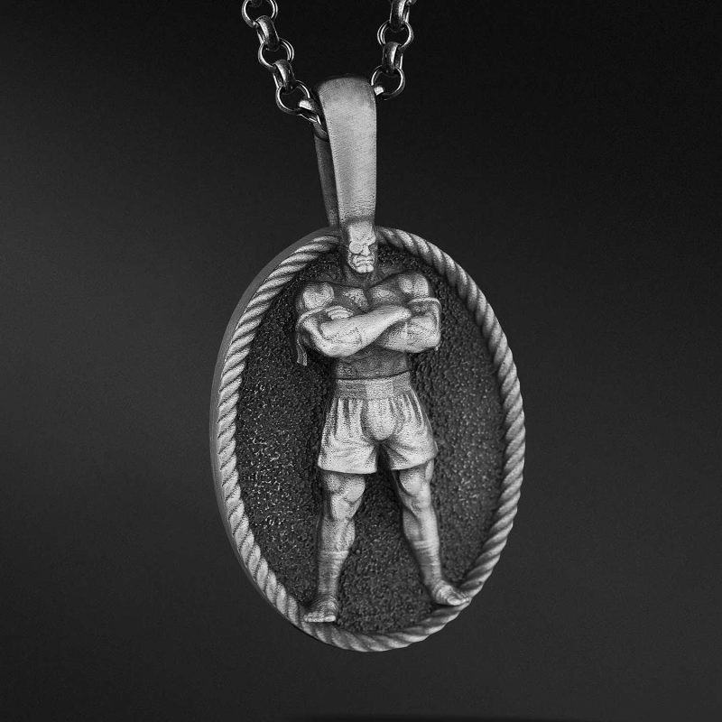Muay Thai Dövüşcüsü Kolye