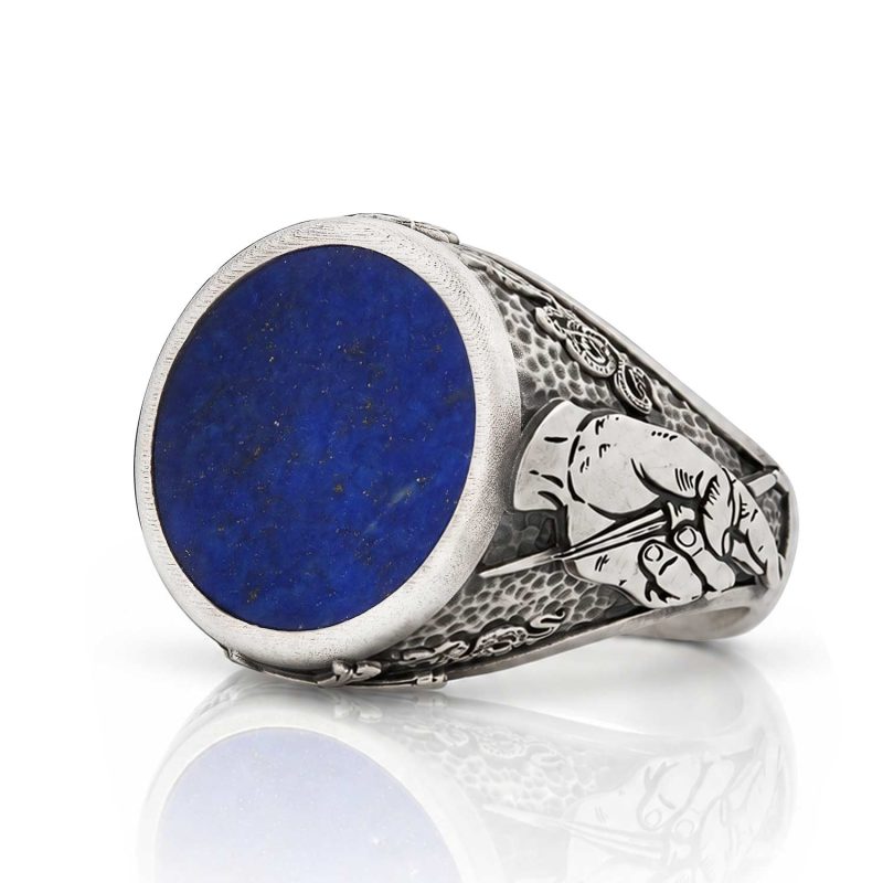 Lapis Lazuli Orta Çağ Temalı Yüzük