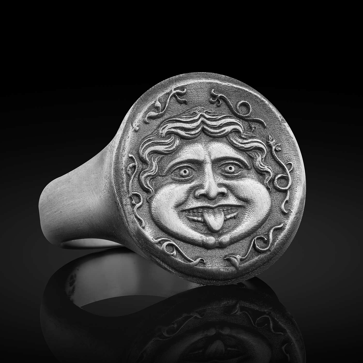 Medusa Antik Para Yüzük